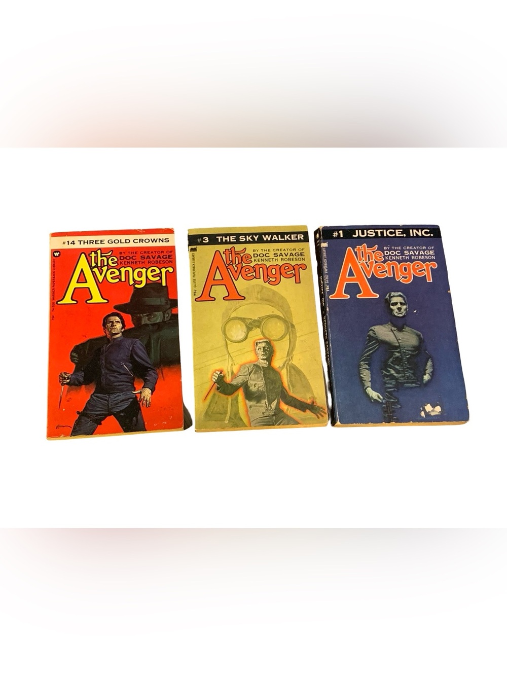 Kenneth Robeson Lot Of 3 Avenger # 3 14 1
